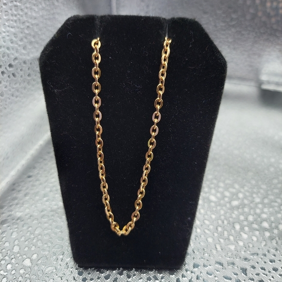 Vintage Germany made Lightweight Goldtone 24" Chain. VGC & Attractive. - Picture 1 of 12